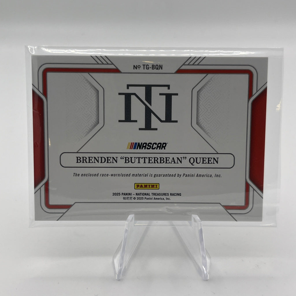 Brenden Queen 2025 Panini National Treasures No.TG-BQN #/99 Relic 2 Color