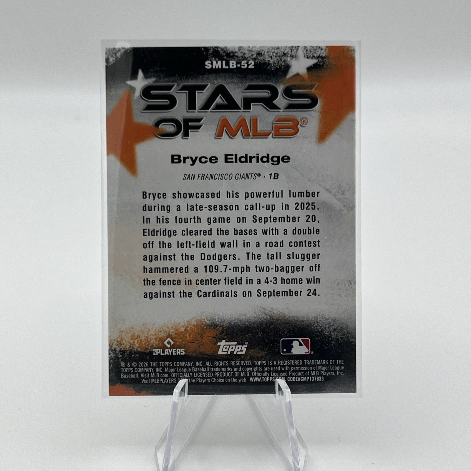 2026 Topps Series 2 Bryce Eldridge Stars Of The MLB (RC)