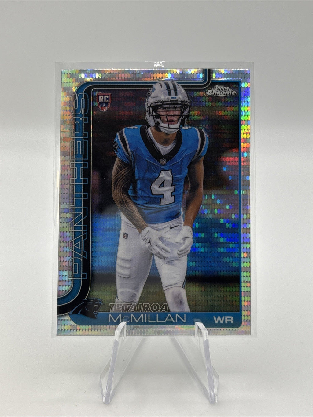 2025 Topps Chrome - Rookies Tetairoa McMillan #326 Pulsar Refractor (RC)