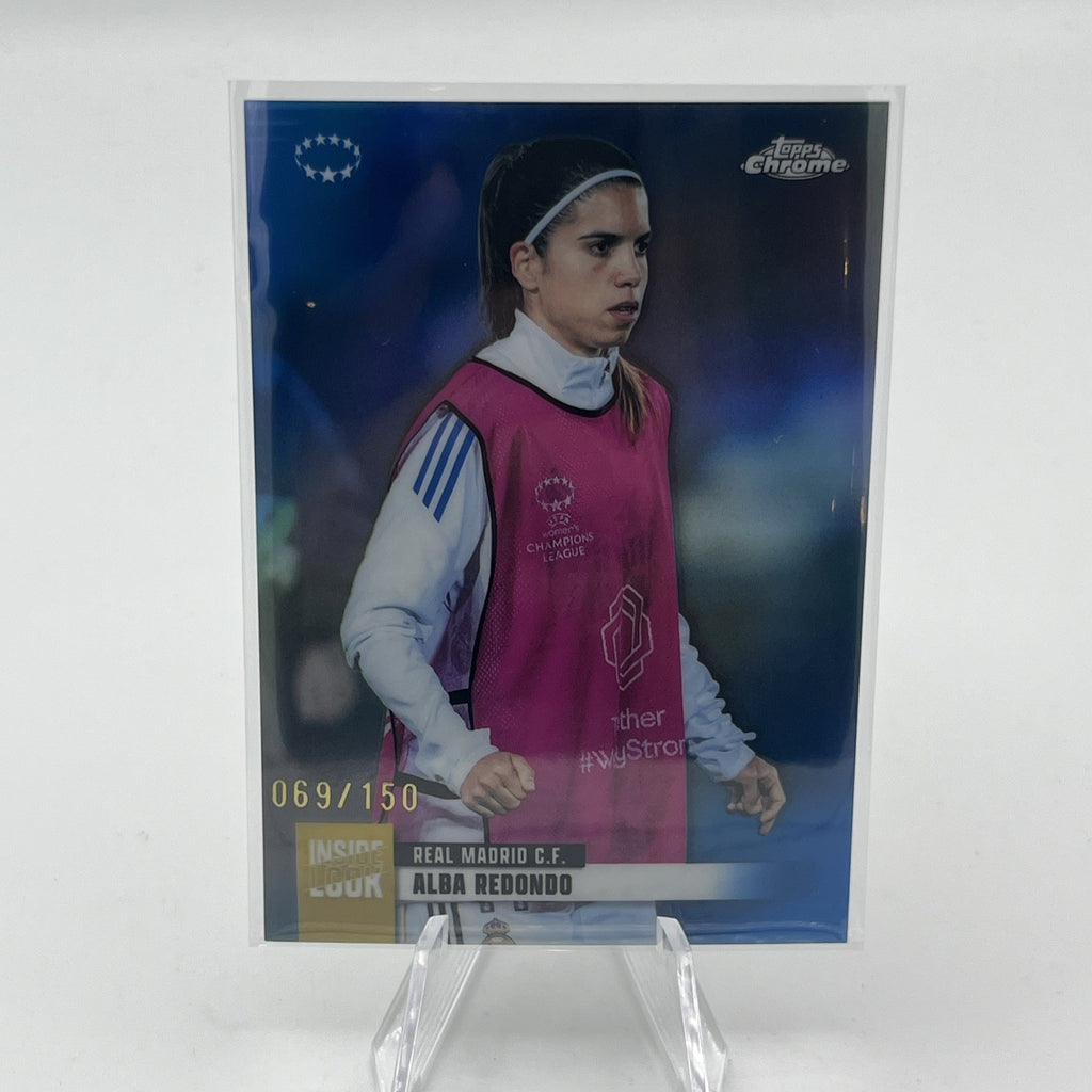2025-26 Topps Chrome Womens UEFA #IL-3 Alba Redondo Inside Look Blue /150