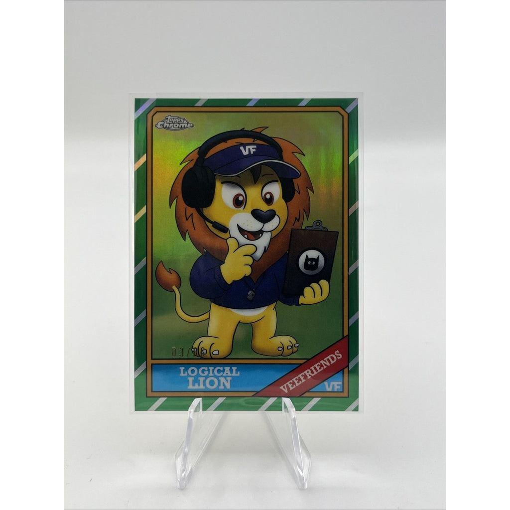 2026 Topps Chrome VeeFriends Logical Lion 1986 21/86