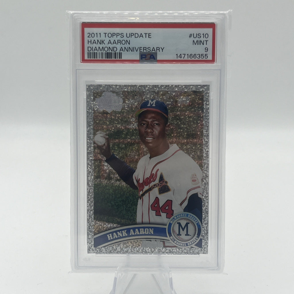 109348272 Hank Aaron 2011 Topps Update #US10 Diamond Anniversary PSA 9