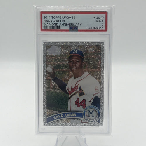 109348272 Hank Aaron 2011 Topps Update #US10 Diamond Anniversary PSA 9
