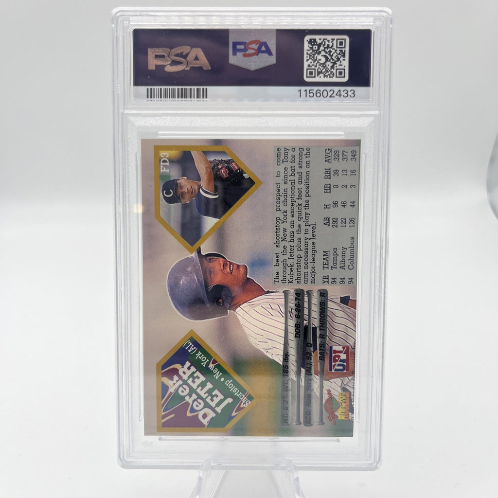1995 Derek Jeter #FD3 Signature Rookies Future Dynasty Graded PSA 8. 1 of 5,000
