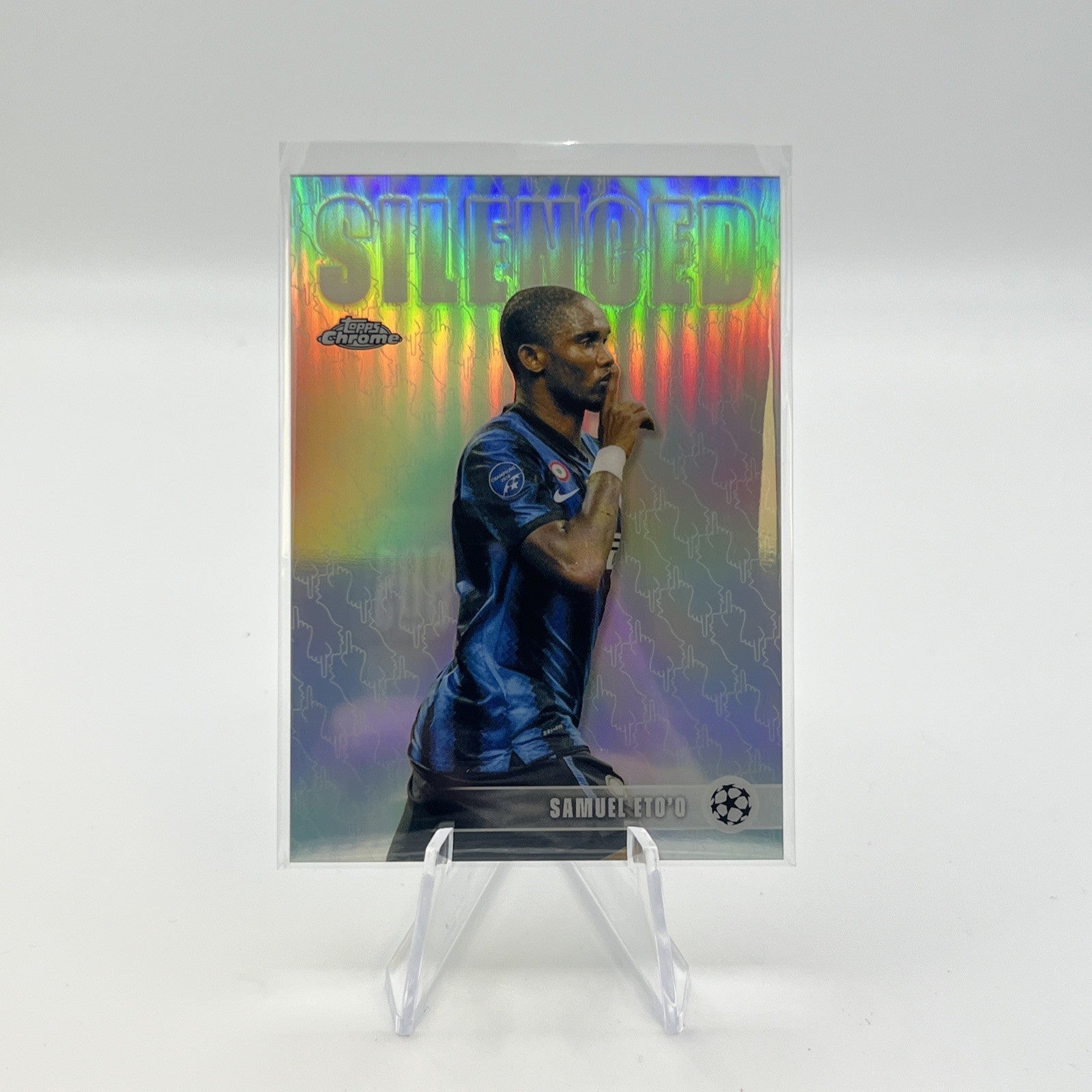2026 Topps Chrome UEFA Samuel Eto’o Silenced Refractor