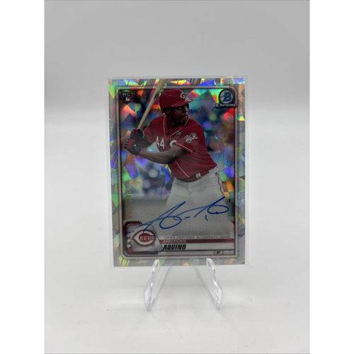 2020 Bowman Chrome Rookie Auto Aristides Aquino #CRA-AAQ Atomic Refractor /100