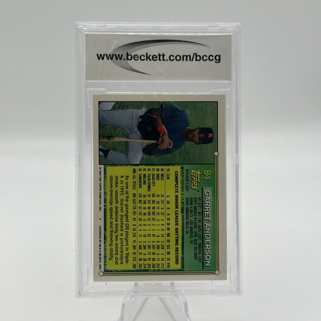 1994 Topps Garret Anderson BCCG 10