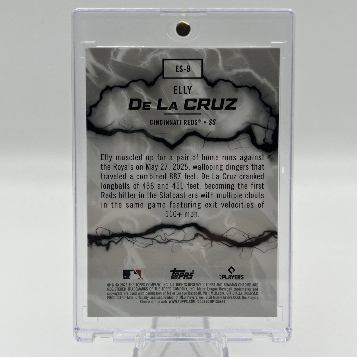 2026 Bowman - Electric Sluggers Elly De La Cruz #ES-9 Black Mojo Refractor /10