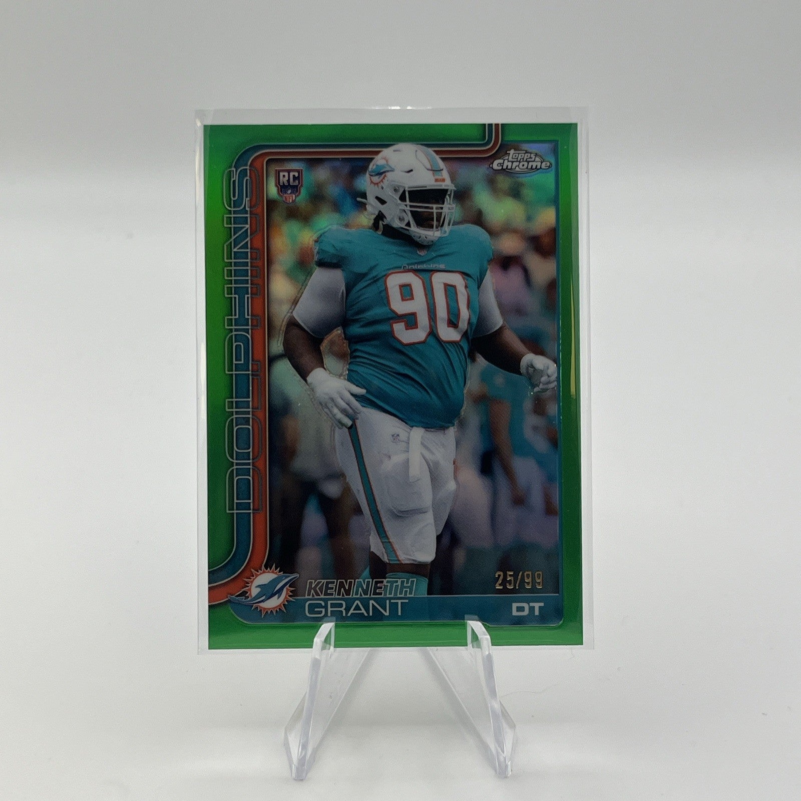 2025 Topps Chrome Kenneth Grant TRUE GREEN Refractor #/99