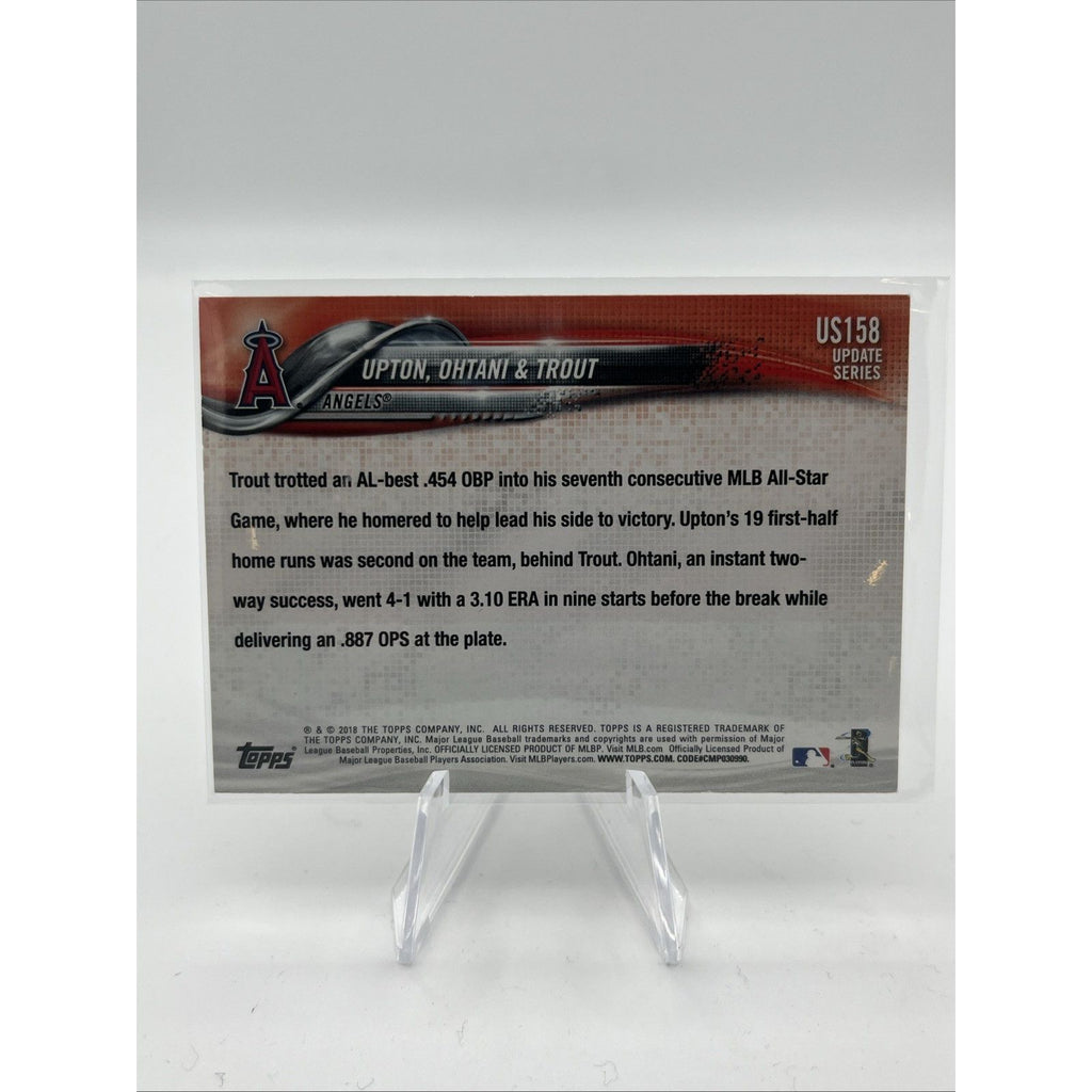 2018 Topps Update #US158 Next Stop Stardom Upton/Mike Trout/Shohei Ohtani Rookie