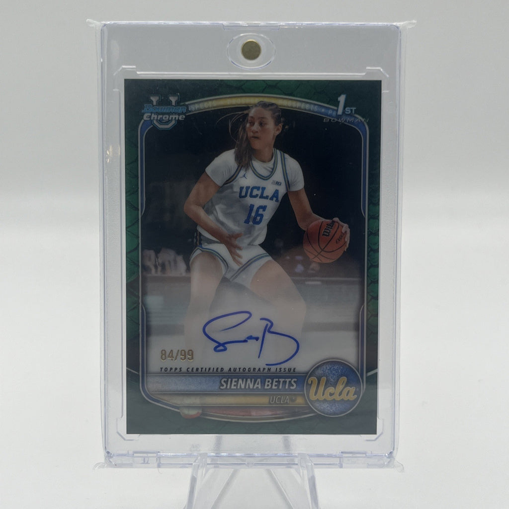 Topps 2025-2026 Bowman Chrome Sienna Betts Green Autograph /99 UCLA Bruins
