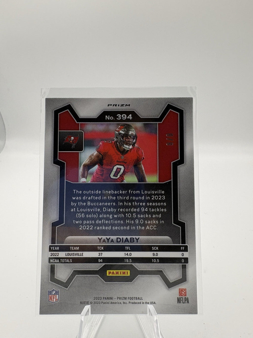 YaYa Diaby Rookie SSP /8 - 2023 Prizm, Green Sparkle #394