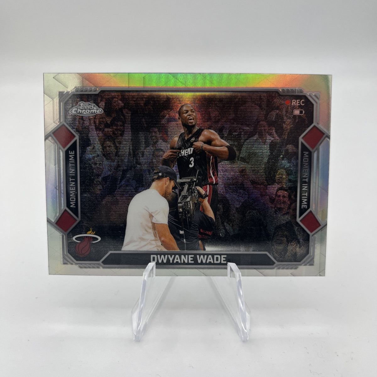  2025 Topps Chrome Update- Dwyane Wade #MT-14 - Moment in Time Refractor - Heat