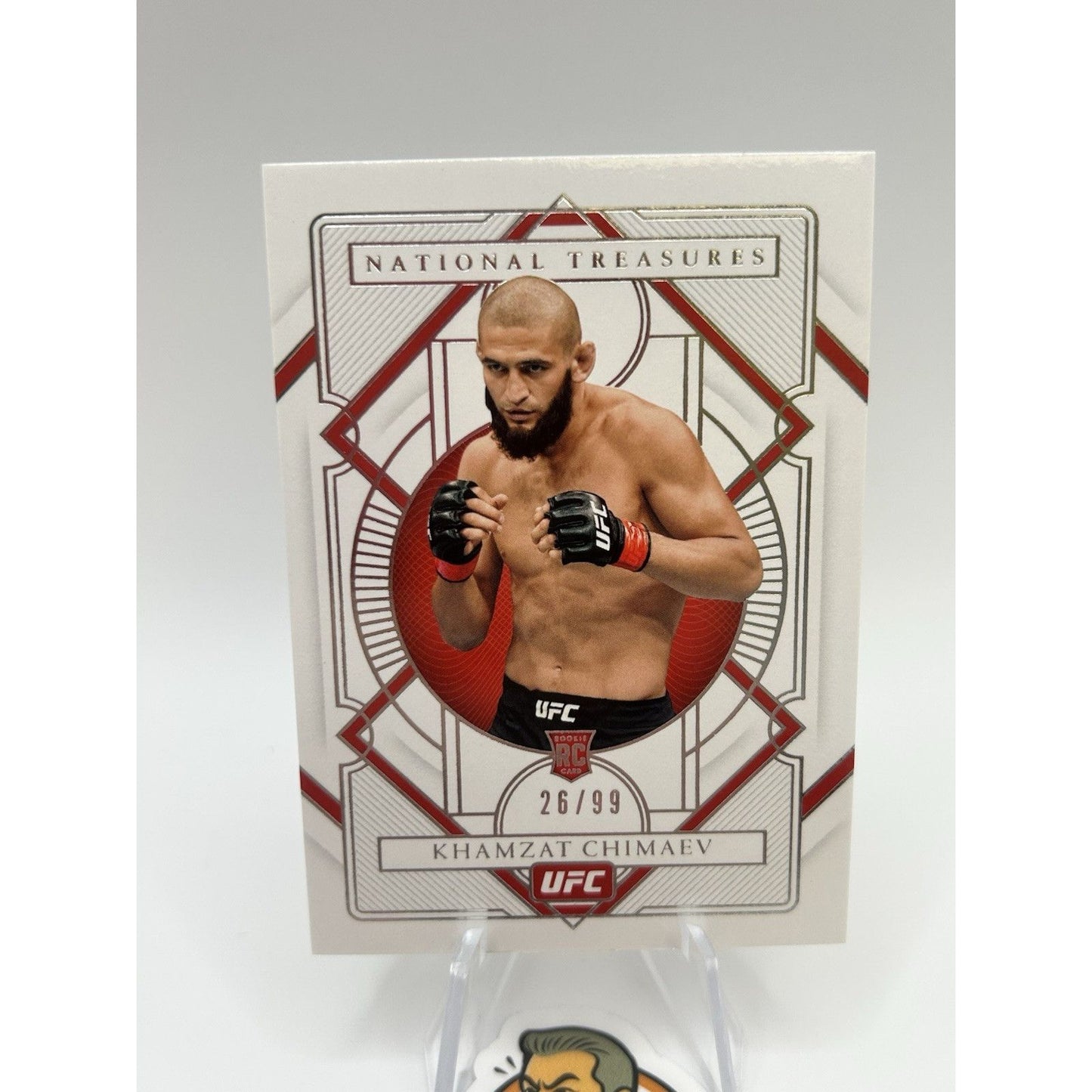 2021 Panini Chronicles UFC Khamzat Chimaev National Treasures Rookie /99