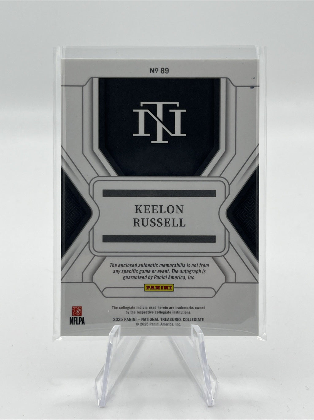 2025 National Treasures - KEELON RUSSELL #89 Patch Auto RC #/49 Alabama