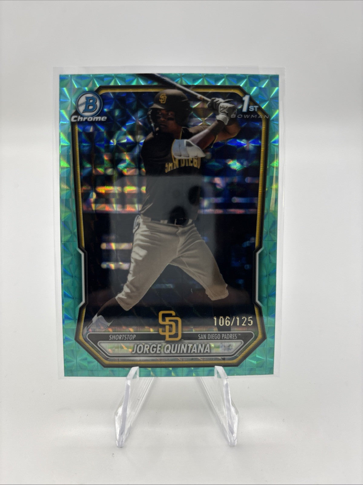 2026 Bowman Jorge Quintana Aqua Geometric /125