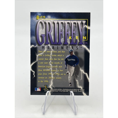 1997 Fleer Ultra Thunderclap Ken Griffey Jr #8 HOF Seattle Mariners
