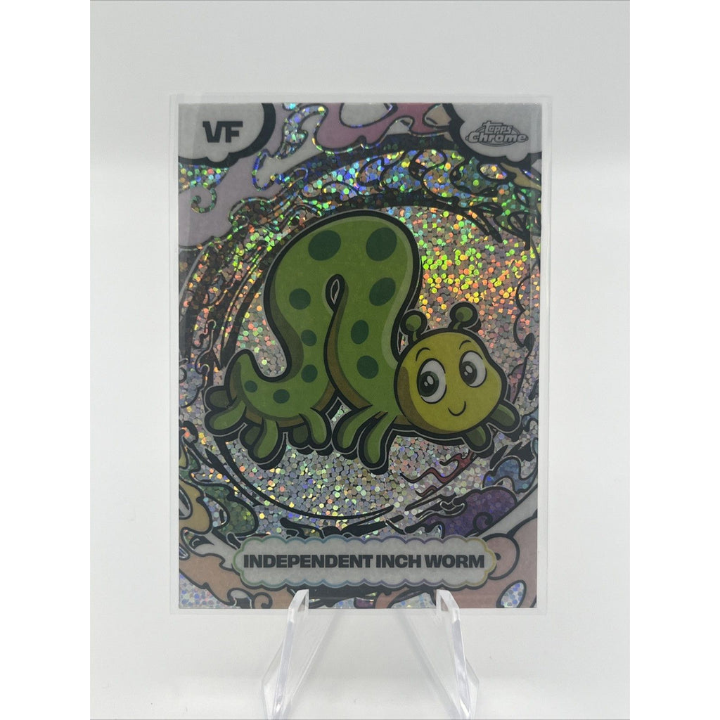 2026 Topps Chome VeeFriends - Mangle Speckle Independent Inch Worm, Card #SSA-52
