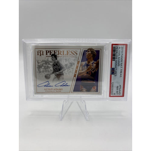 2019 Panini National Treasures Alvan Adams Peerless Signatures /25 PSA 8