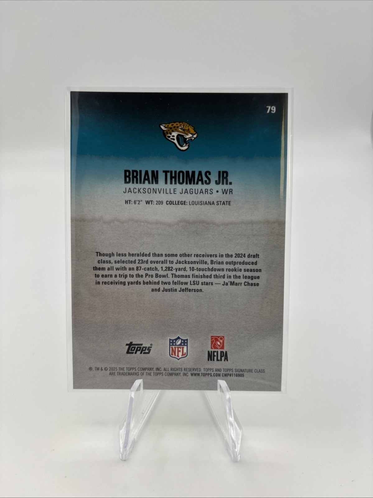 2025 Topps Signature Class - Brian Thomas Jr Chrome /275