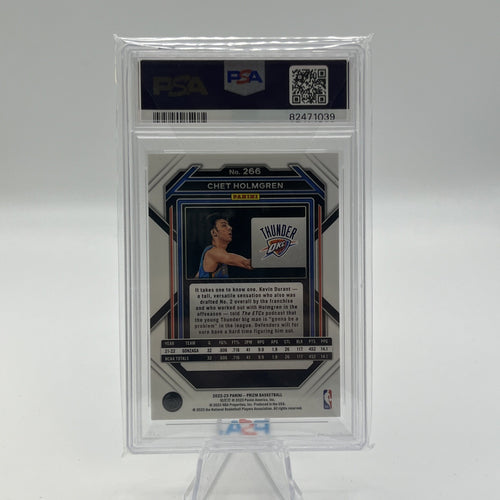 2022 Panini Prizm Chet Holmgren PSA 9