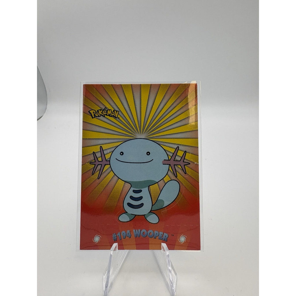MINT 2001 Topps Pokemon Johto Series 1 Pop-Up #3/10 Wooper TV Animation Edition