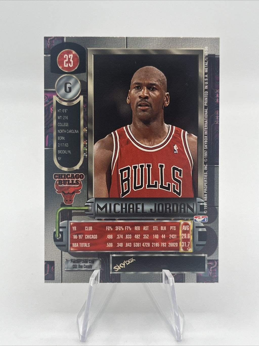 1997-98 Metal Universe Michael Jordan #23 Chicago Bulls-Near Mint