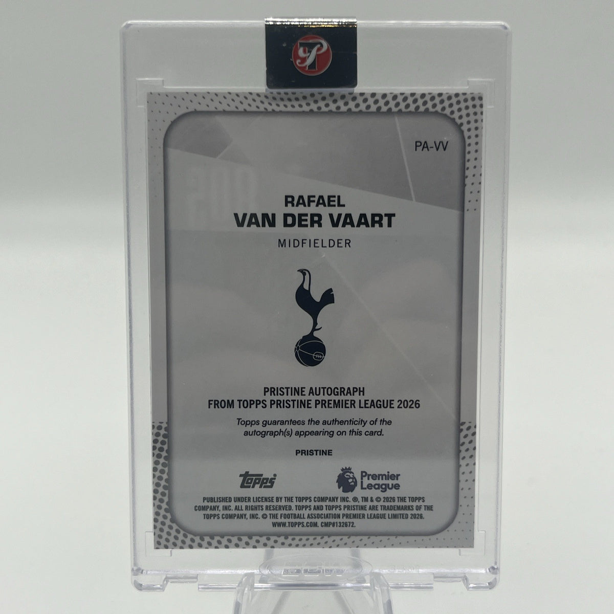 Topps Pristine Premier League 2026 Rafael van der Vaart Spurs PA-VV Auto #/75