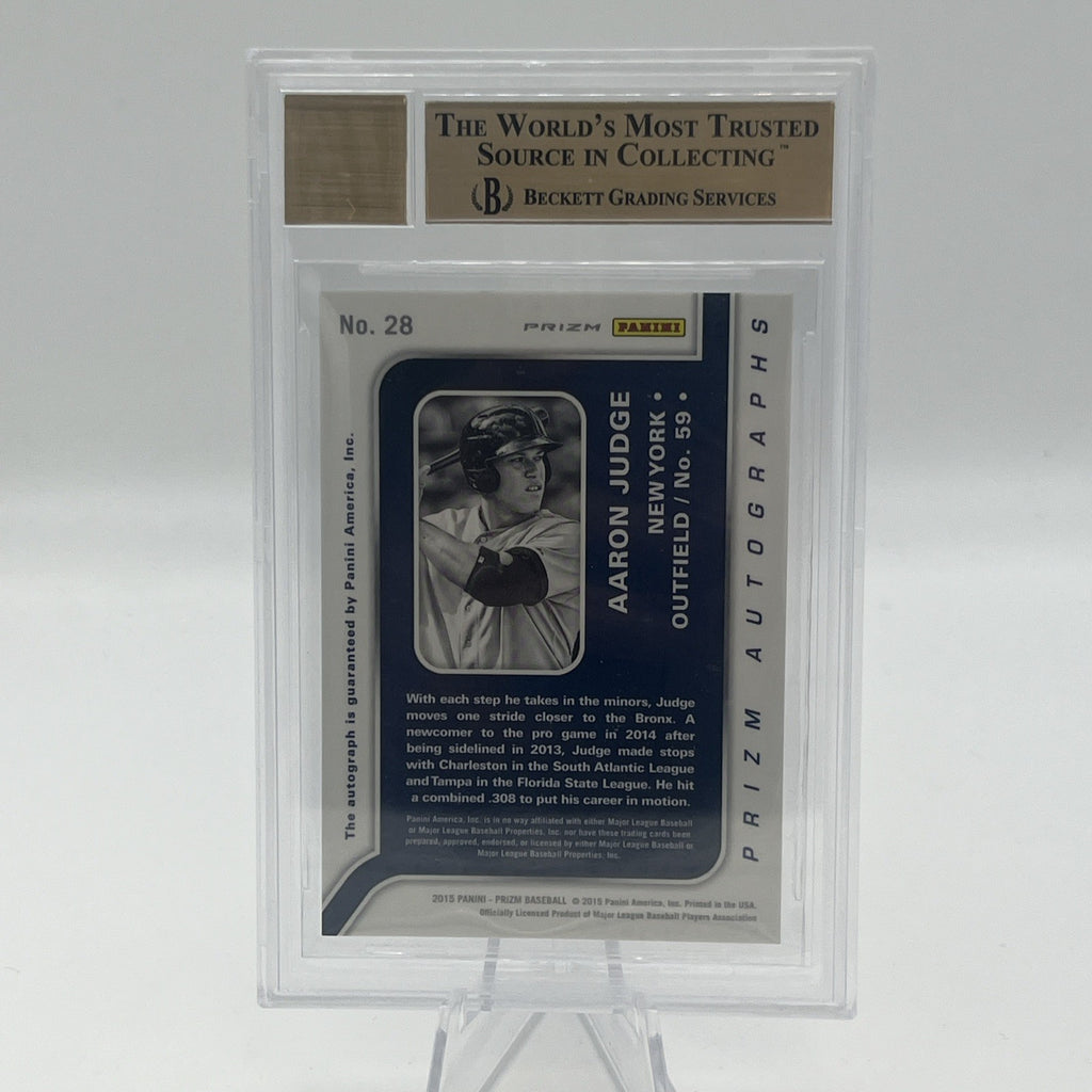 2015 Panini Prizm Aaron Judge Red Power Autographs /125 BGS 9.5/10