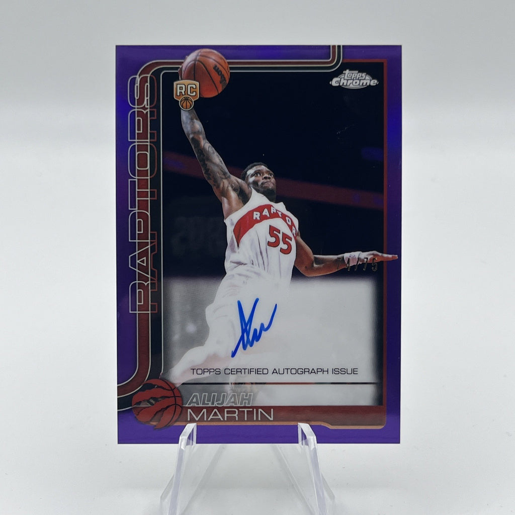 2025 Topps Chrome Update Alijah Martin #TCA-AM Auto Purple Refractor /75 RC