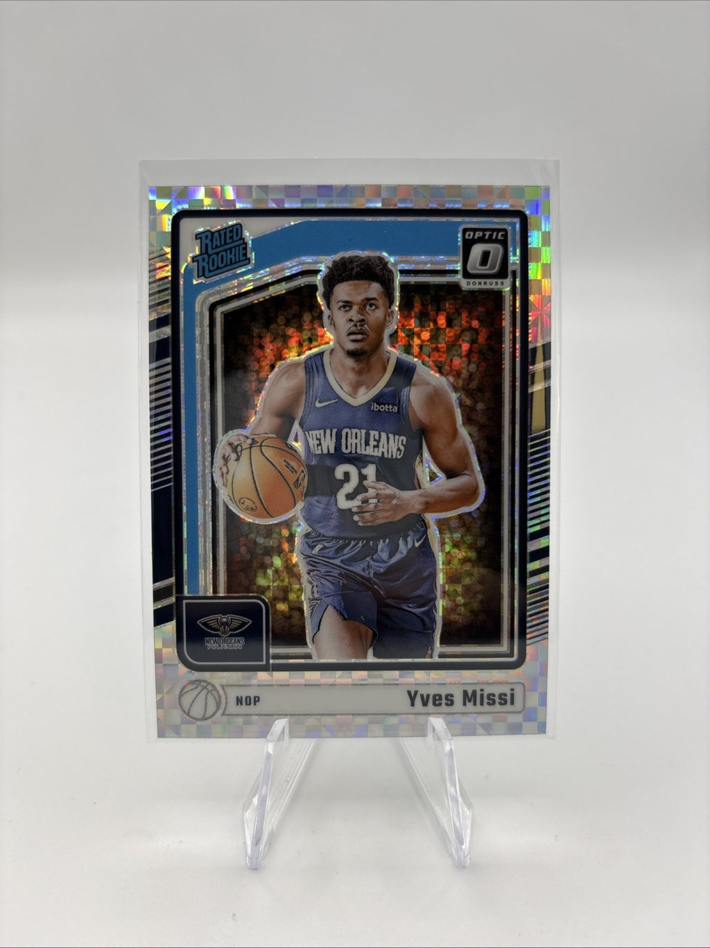 2024-25 Panini Donruss Optic - Rated Rookie Yves Missi #265 Checkerboard SSP