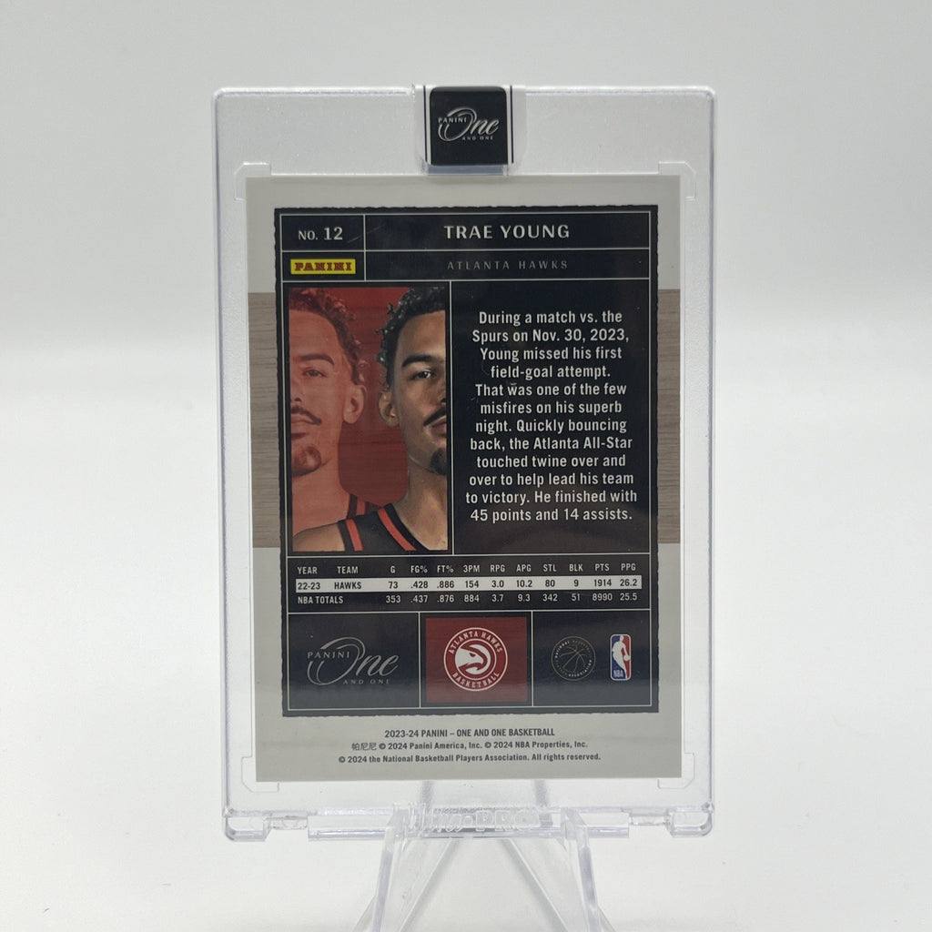 2023-24 Panini One And One Trae Young Silver #/99