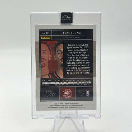 2023-24 Panini One And One Trae Young Silver #/99