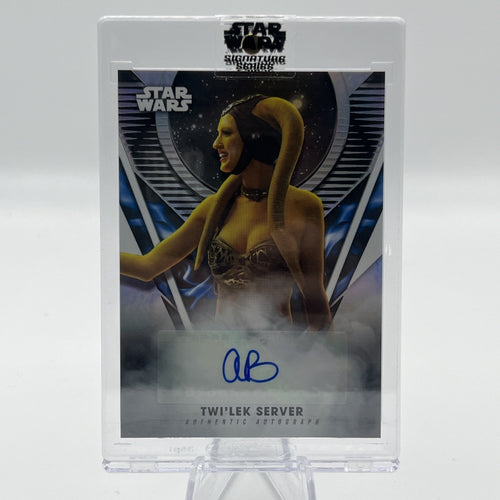 2023 TOPPS STAR WARS SIGNATURE ANDREA BARTLOW AUTO TWI'LEK SERVER BOOK BOBA FETT