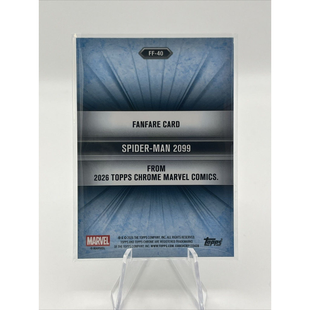 2026 Topps Chrome Marvel Spider-Man 2099 Fanfare Insert