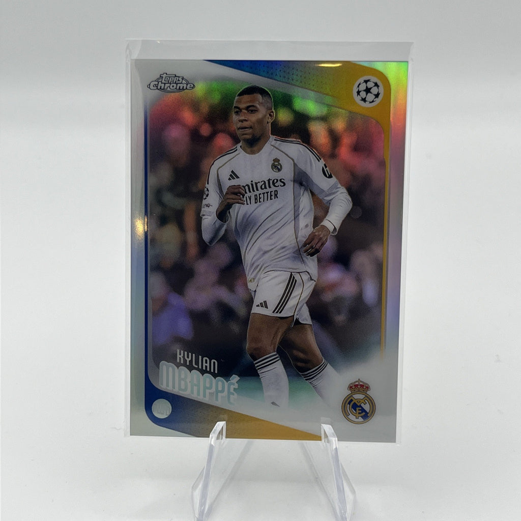 2025-26 Topps Chrome UCC UEFA Kylian Mbappé Refractor #112