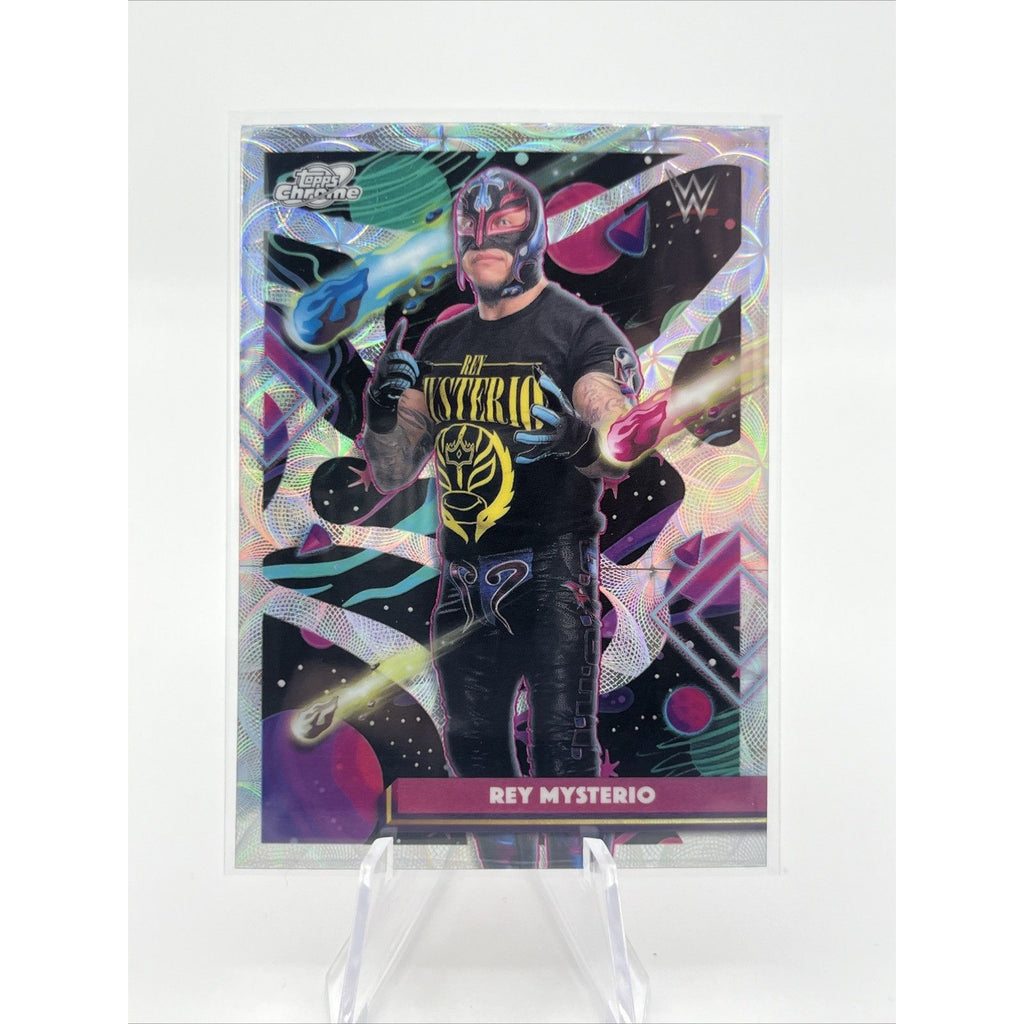 2026 Topps Cosmic Chrome WWE Rey Mysterio Nucleus Refractor #69 Cosmic Chrome