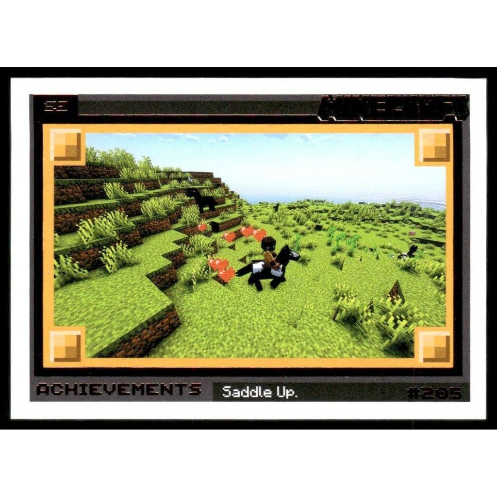 2025 Panini Minecraft 15th Anniversary #205 Saddle Up #/325