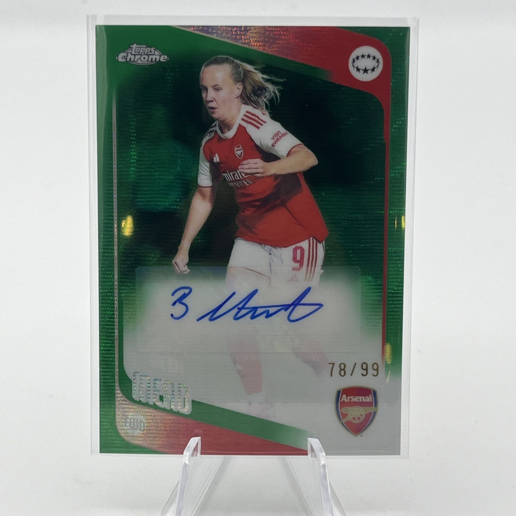 2025-26 Topps Chrome Women's UWCL Auto Green Wave Beth Mead #/99