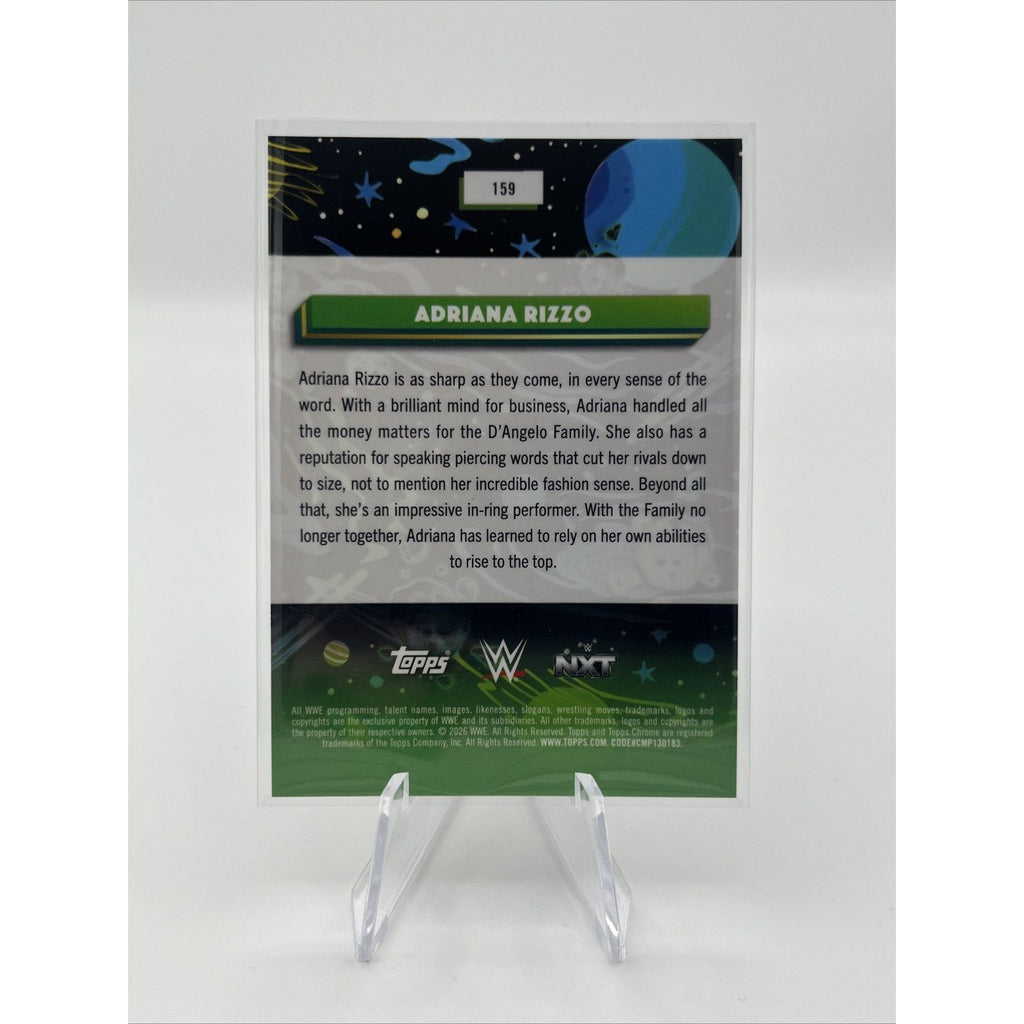 2026 Topps Chrome Cosmic WWE Adriana Grace Gold Laser Interstellar Refractor /50