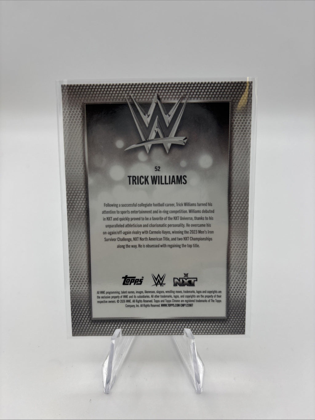 2026 Topps Chrome WWE - Trick Williams #52 Negative Refractor