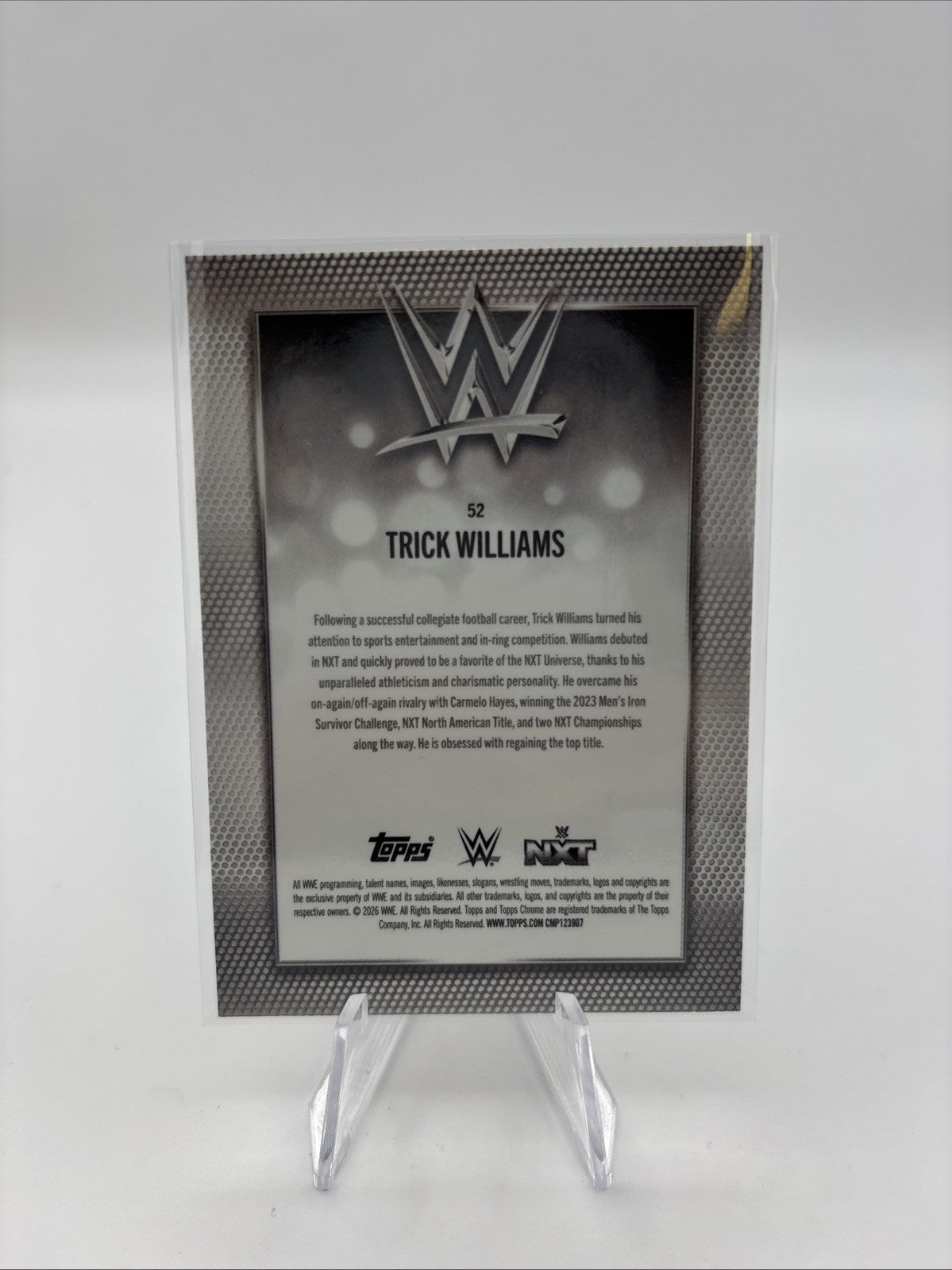 2026 Topps Chrome WWE - Trick Williams #52 Negative Refractor