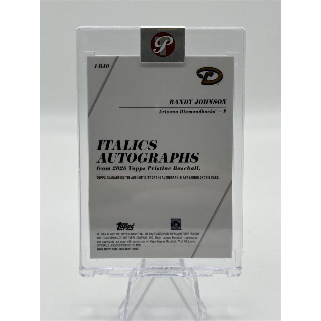 2026 Topps Pristine Randy Johnson Italics Auto /99