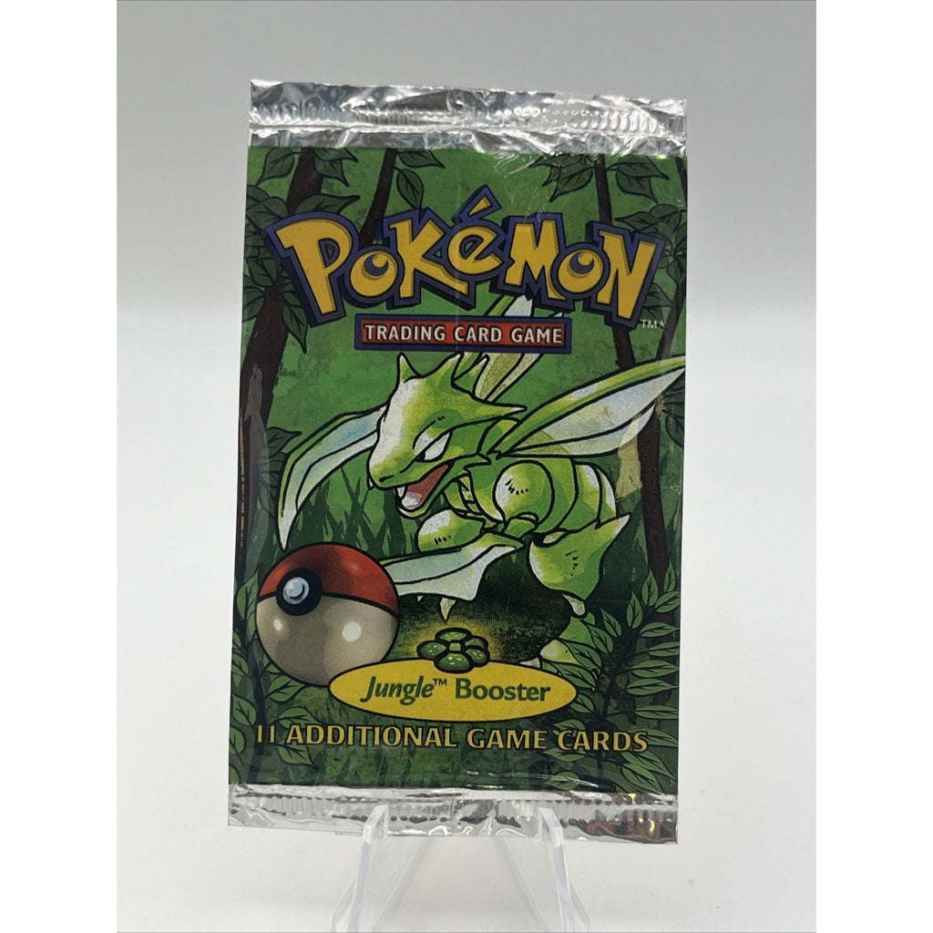 EMPTY Jungle Booster Pack Wrapper Scyther Art WOTC Pokemon TCG