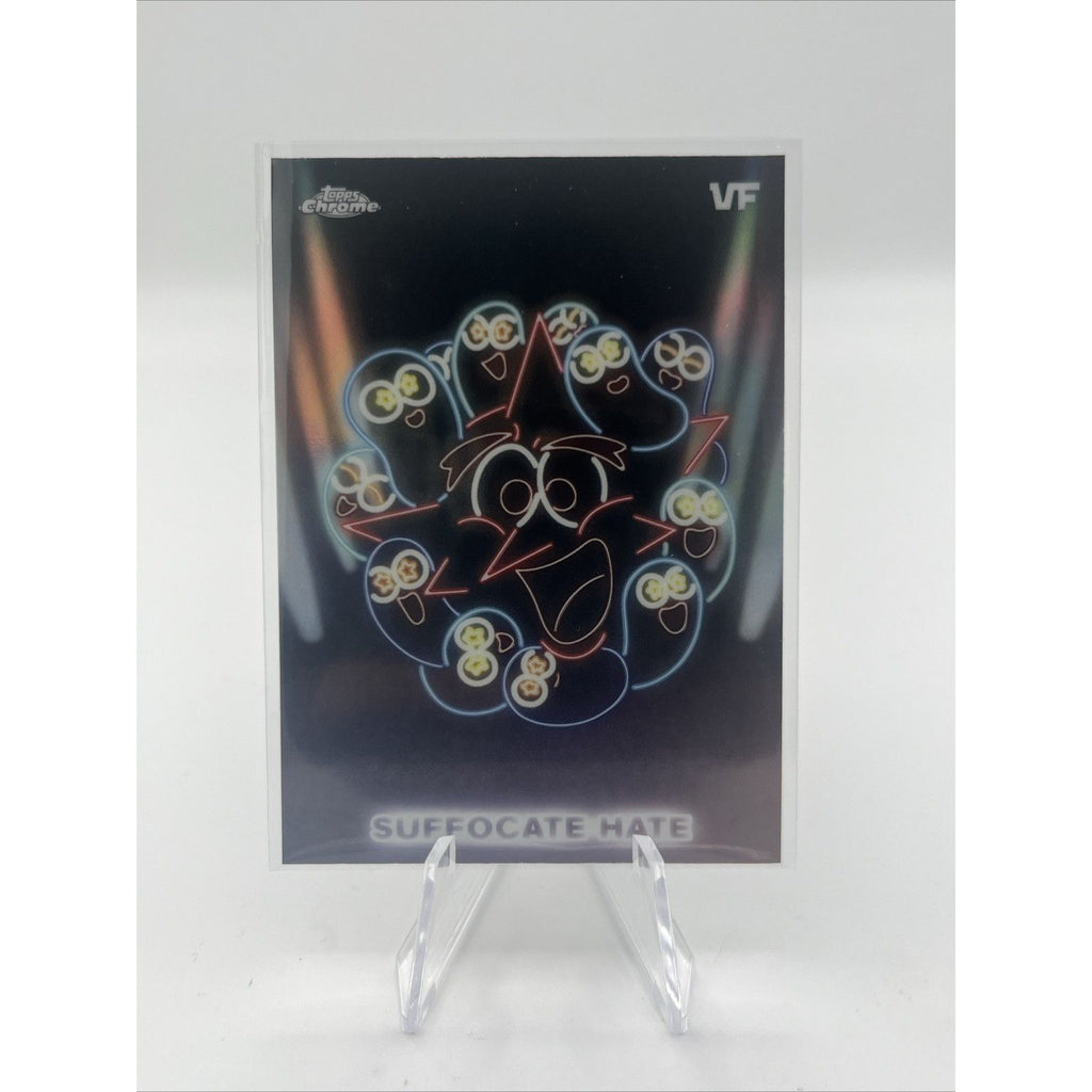 2026 Topps Chrome VeeFriends Suffocate Hate NE-12 Neon Lights