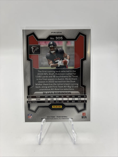 2023 Panini Prizm - Rookies Bijan Robinson #305 Silver Prizm (RC)