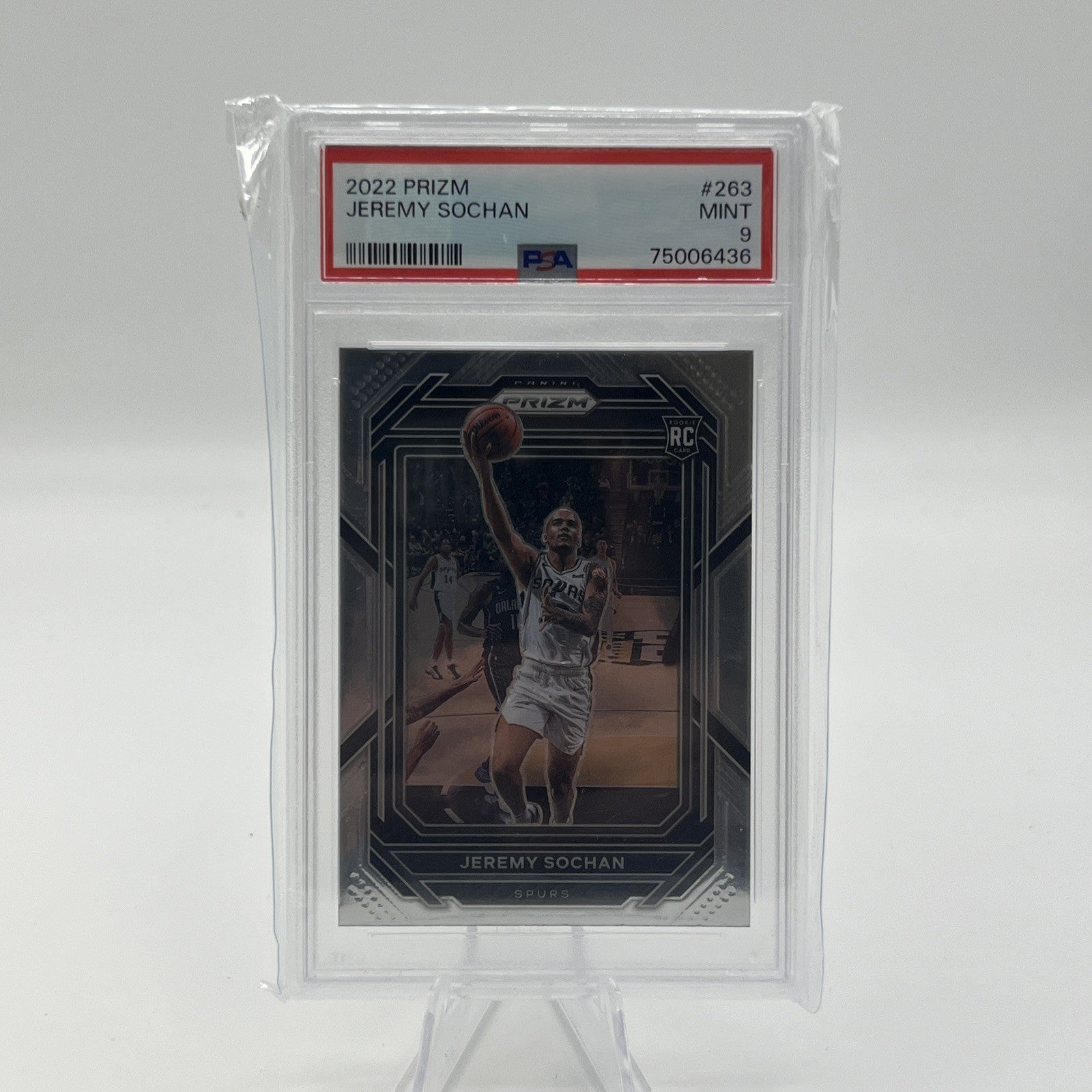 2022 Panini Prizm Jeremy Sochan PSA 9