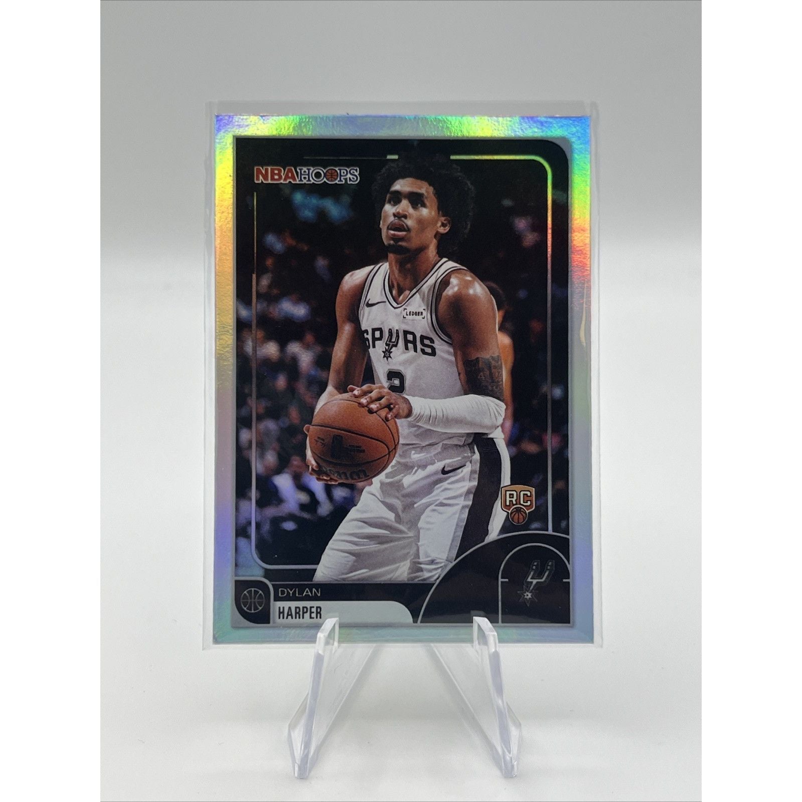 Dylan Harper 2026 NBA Hoops #7 Rainbow Foil Rookie RC Spurs