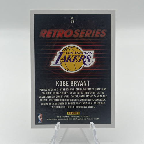 2018-19 Kobe Bryant Panini Donruss Retro Series Los Angeles Lakers
