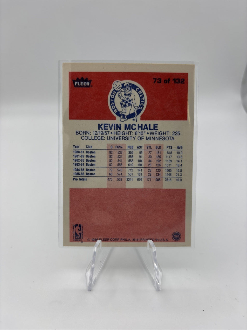 1986-87 Fleer - Kevin McHale #73